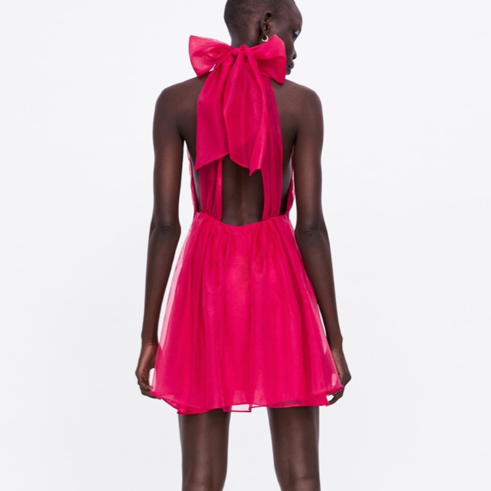 LAST 1 ZARA NWT Limited Edition Mini Organza Dress - Picture 8 of 8